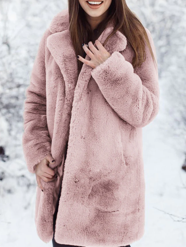 Bjørn frakke vinter varm løs oversized fleecejakke